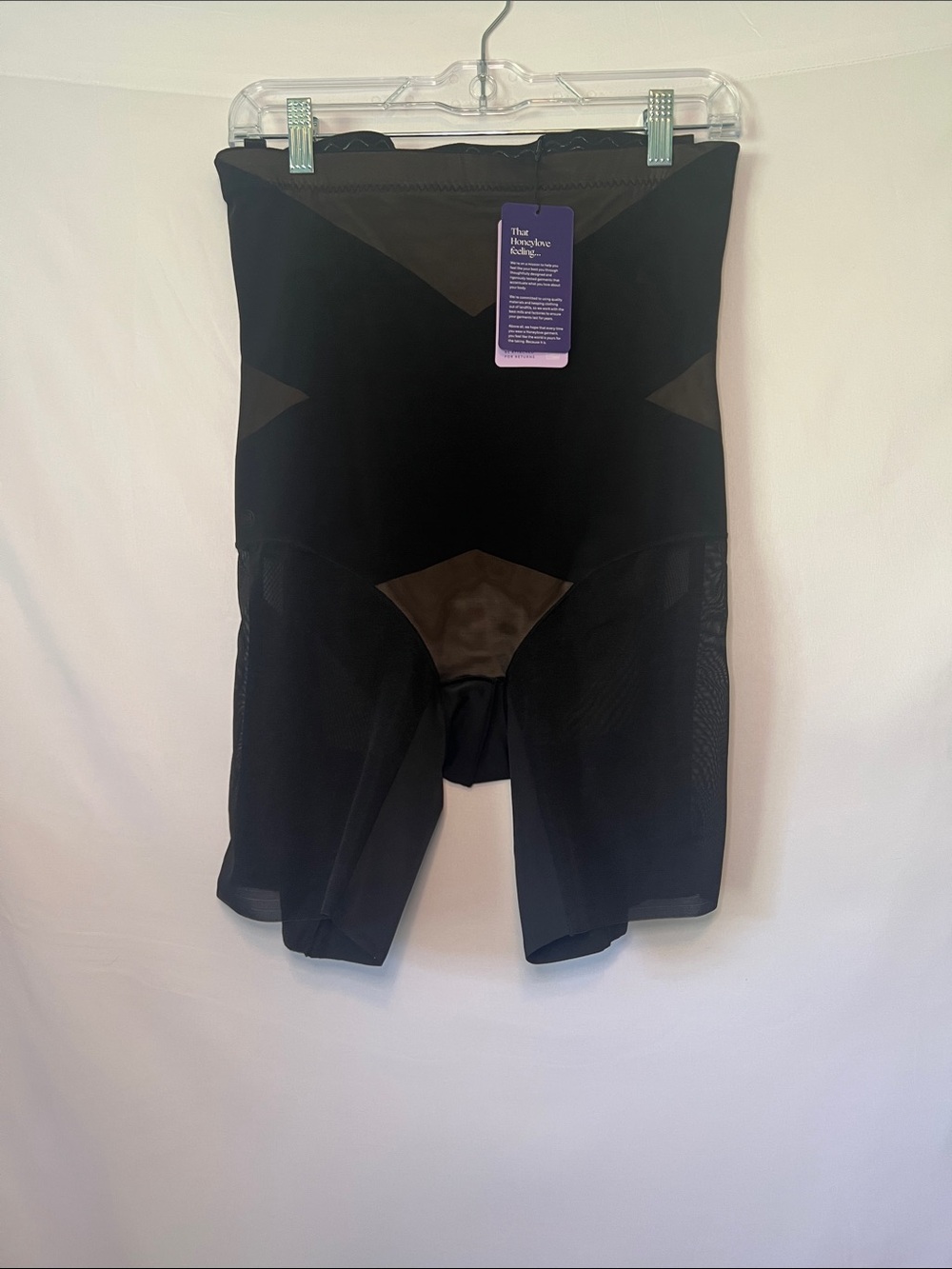 Honeylove SuperPower Short XL Black NWT High Waist Sculpting Shapewear